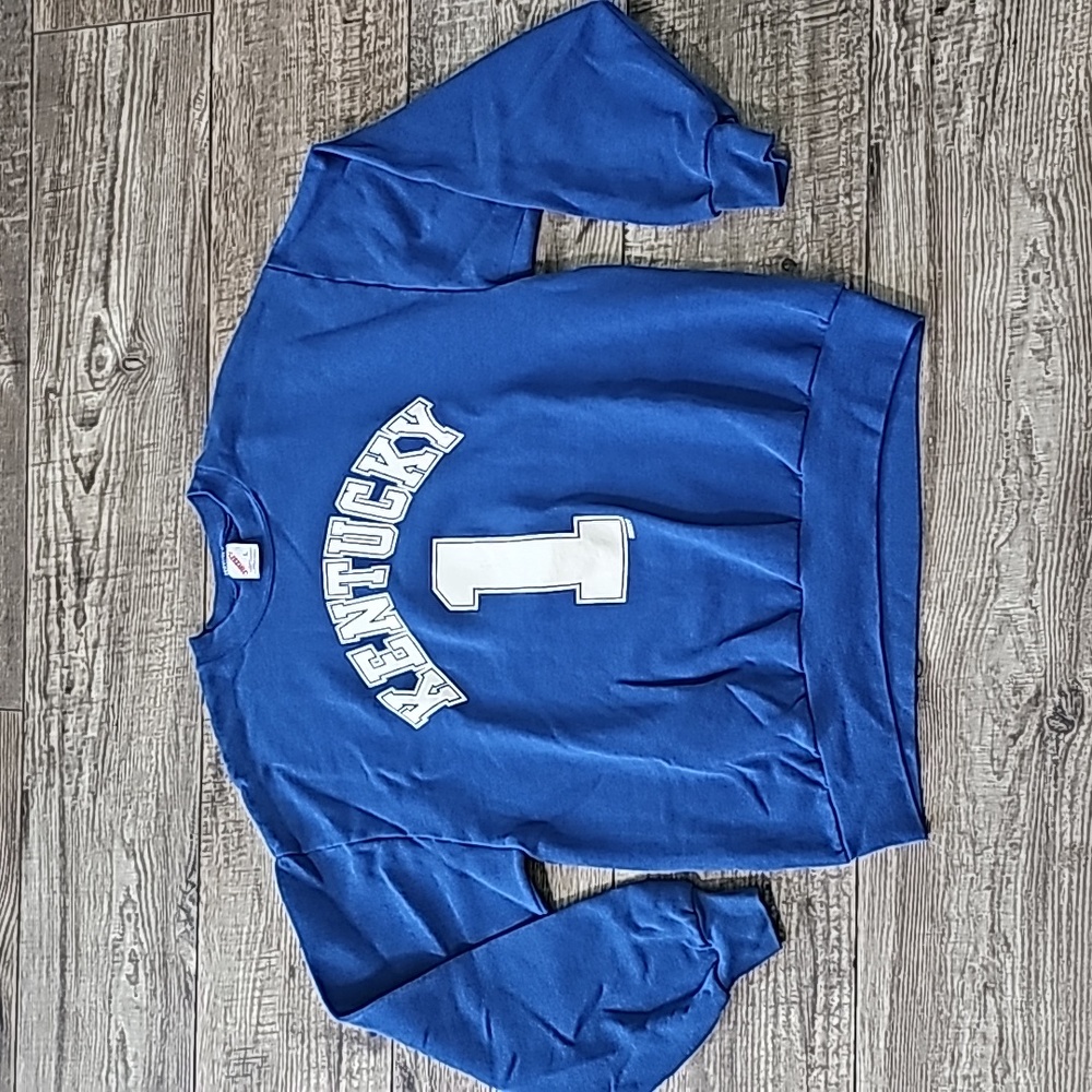 Jerzees Vintage Athletic Kentucky Crewneck Pullover Sweater